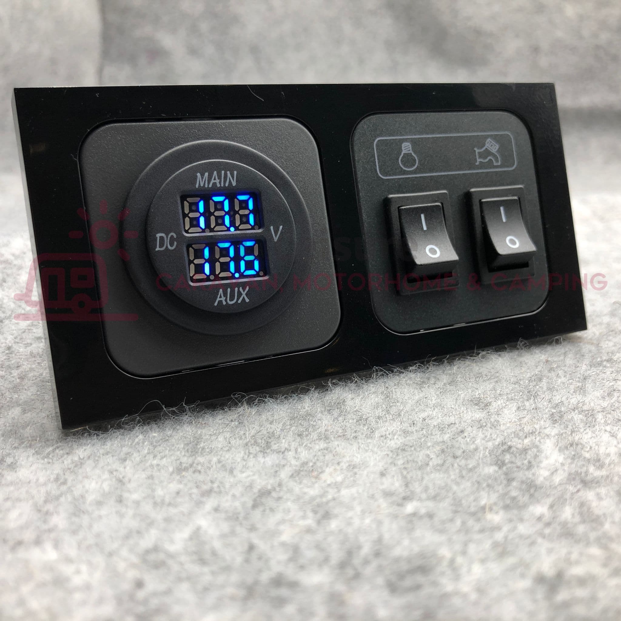 CBE C-Line Control Panel Twin Volt Meter Pump & Light Switch Gloss ...